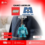 Premium Acrylic DurableKeychain – LEGO X MONSTER INC Acrylic KEYCHAIN | Eayadvertising