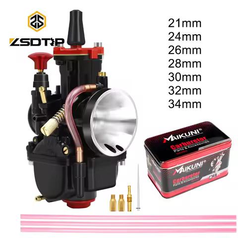 ZSDTRP 4T Engine 21 24 26 28 30 32 34mm PWK Maikuni Carburetor Used at Off-Road Motor Motocross Scoo