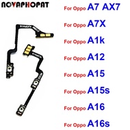 Power Volume Button Flex Cable For OPPO A7 A12 A15 A15S A16 A16S AX7 A1K On OFF Power Volume Switch 