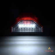 [AuraYuer] 3 LED Number Lamps E9 12V-24V For Lorry Tru Trailer White Light Waterproof Car License Pl