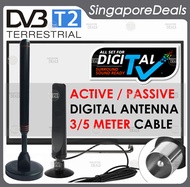 DIGITAL ANTENNA FOR DVB - T2 DVB-T2 DIGITAL READY HD TV WITH 3/5 METER CABLE AV3 HL4