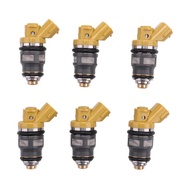 6PCS 650Cc Fuel Injectors for Toyota SupraJZA70 1JZGTE 1JZ US Engine Nozzle 100187091 1001-87091