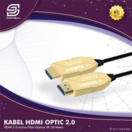 [JaVis] Cable Hdmi 20M Active Optical Fiber 2.0 4K - Cable Hdmi 2.0 Optic 20 M