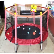 Cheapest &amp; READY STOCK Trampoline Kids 55inch Trampoline+Basketball Game+Small Balls