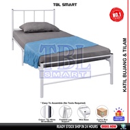 Foldable Single Bed Frame TBL S8 - Katil Lipat Katil Bujang Besi Katil Besi Katil Budak Mattress Home Furniture