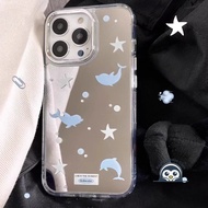 Star Dolphin Mirror Casing For Realme C75 14X C63 C61 C67 V60 Pro C65 C55 C53 C51 C35 C33 C30 C25S C