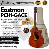Eastman PCH1-GACE Grand Auditorium Acoustic Guitar w Eastman Pickup by Fishman , Solid Spruce Top - 