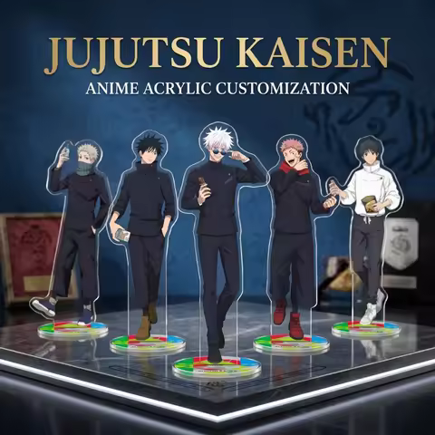 Jujutsu Kaisen Acrylic Stand Keychain Gojo Satoru Itadori Yuji Megumi Fushiguro Toge Inumaki Fan Col