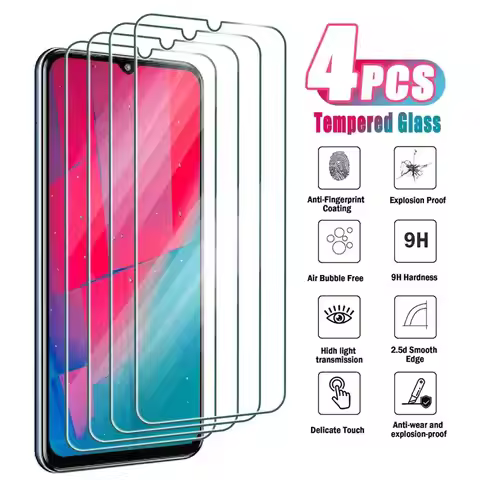 4Pcs Tempered Glass for Samsung M54 M34 M04 5G M33 M13 M62 M52 M22 M32 4G M11 M31 Screen Protector F