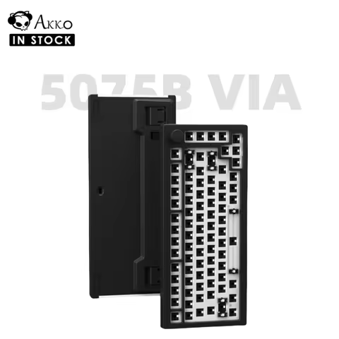 Akko 5075B VIA Kit 75% RGB 3/5 Pins Hot Swap Wired/2.4G/BT 5.0 Wireless Custom Mechanical Gaming Key