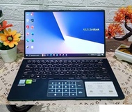 Laptop Asus Zenbook Core i7 Gen 8 Ram 16GB SSD 256GB Second Bekas