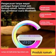 Speaker Bluetooth Mini Jam Loceng Lampu Hias Wireless Charging Ready Stock MY