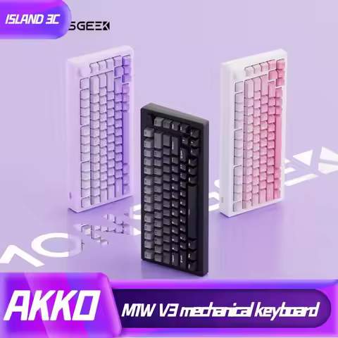 VGN M1/M1W V3 Mechanical Gaming Keyboard/Barebone DIY Kit 75% Side Engraving Keyboard RGB Knob Multi