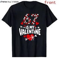 Men's Valentine's Day Tee in 100% Cotton with Playful Heart and Emoji Prints