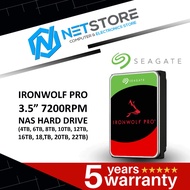 SEAGATE IRONWOLF PRO 3.5” 7200RPM NAS HARD DRIVE (4TB, 6TB, 8TB, 10TB, 12TB, 16TB, 18,TB, 20TB, 22TB