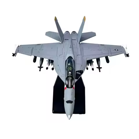 1/100 Scale US F18 F/A-18F Super Hornet VFA-2 Fighter Jet Airplane Aircraft Metal Military Plane Mod