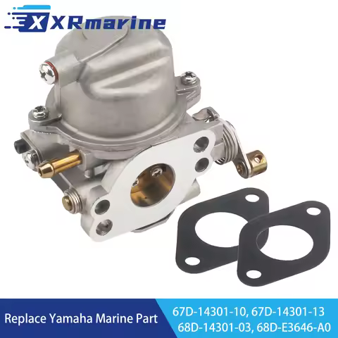67D-14301 Carburetor Assy with Gasket 68D-E3646-A0 for Yamaha 4 Stroke 4 5 HP F4 F5 Outboard Engine 