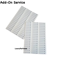 ( Add-on Service ) 1piece Sephora Tag Sticker