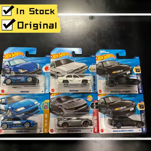 2025 Hot Wheels Mainline Series Worldwide Basic Car 1/64 2025Wave B Mario Proton Saga Ford Mustang M