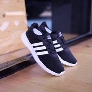 Adidas cloudfoam speed black white shoes