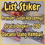 MERAH Wallpaper Sticker Border Lis Sticker Wallstiker Floral Motif Red Black Blue List Border Border