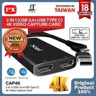 Capture Card HDMI Video Capture USB 3.0 USB Type C audio PX CAP4K USB Capture Card Game Capture Card