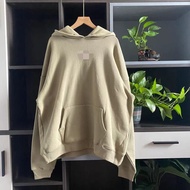 Flocking Light Letter Printed Hooded Sweatshirt