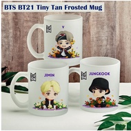 PERSONALIZED BTS BT21 Tiny Tan Forest Frosted Glass Mug Clear Mug Magic Mug Ceramic Mug Enamel Mug