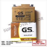 AKI KERING GS GOLDEN SPARK GTZ-5S SEALED MF 12V 5AH/10HR AKI MOTOR KARISMA SUPRA X 125 BLADE VARIO M