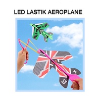 Aeroplane Toys Aeroplane LASTIK Kapal Terbang Mainan built in Led Light mainan perempuan toy toys