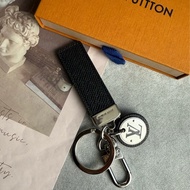 Louis Vuitton Neo LV Club 塗層帆布及牛皮吊飾/鑰匙圈(黑灰色) M80237