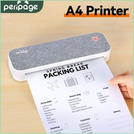 PeriPage เครื่องพิมพ์ A40 A4กระดาษแบบพกพา USB Bluetooth Wireless Thermal Transfer Printer สำหรับ IOS Android System Printing Machine