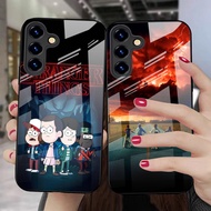 Suitable for Samsung S25Ultra Phone Case A56 Anime Two-Dimensional A16 Strange Story Glass Case S23 