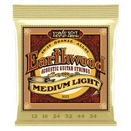 Ernie Ball 2003 Earthwood Acoustic Guitar String Medium Light 12-56