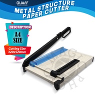 QUAFF Paper Cutter Metal Structure A4 Size with Paper Adjuster & Stopper paper cutter