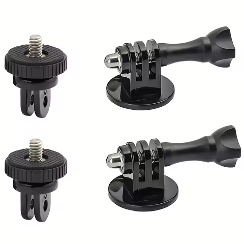 Tripod Adapter Mounts For Gopro 11 10 9 8 7 6 5 4 3 2 1/4-20 Screw Adapter For Go Pro Hero YI 4K SJ4