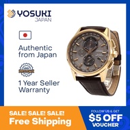 CITIZEN Solar AT8113-12H Leather Rose Gold Wrist Watch For Men from YOSUKI JAPAN