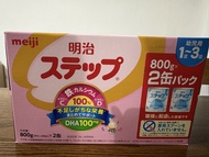 Meiji 明治奶粉 1-3 歲 800g x 2 Pack