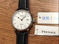 精工 琺瑯 陶瓷 SEIKO Presage 原價$10800 唯一無尾三針設計 白色面 Enamel White Dial 70小時 Sapphire Top MADE IN JAPAN 日本製造 