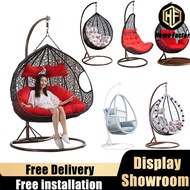 HF Swing Chair(Free Delivery&Install) with cushion Outdoor Seating / Swing Chair Balcony Chair Floor