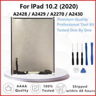 10.2" Tested LCD Screen Panel For iPad 10.2 (2020) 8th Gen LCD 2428  A2429 A2270 A2430 Generation Ta