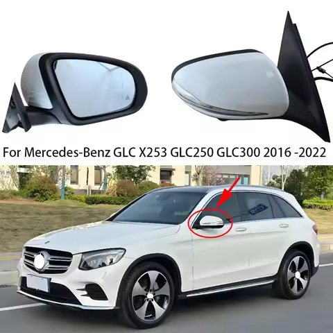 For Mercedes-Benz GLC Class GLC200 GLC250 GLC300 GLC350 X253 2016-2022 Car Side Door Rearview Mirror