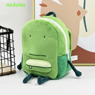 NICKOLAS Liam Mini Knapsack Bags, Light Rain Point Green ONE Liam Plush Backpack, Kawaii Fashion Hfj