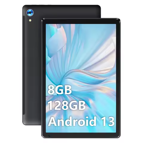Android 13 10.1 Inch Tablet Octa-Core 8 GB RAM 128 GB ROM Expand to 1TB with BT5.0 WiFi 6 Dual Camer