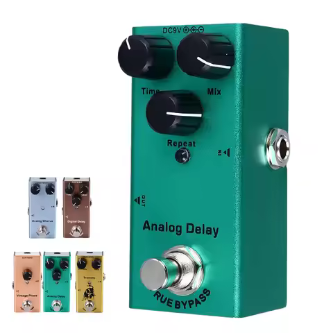 Electric Guitar Effect Pedal Single Type Accurate Adjustment Aluminum Alloy Portable Mini Effect Ped