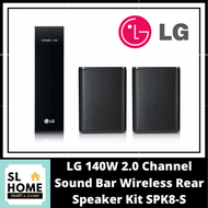 LG SPK8-S 140W 2.0 Channel Sound Bar Wireless Rear Speaker Kit