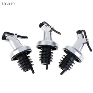 Si 3pcs Stainless Steel Wine Bottle Stopper Liquor Bottle Pourer Stopper Dispenser  yan