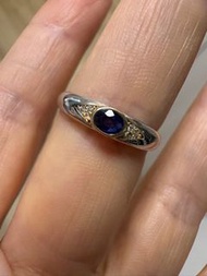 天然斯里蘭卡 藍寶石s925通體純銀戒指 Sri Lankan Sapphire Sterling silver ring,rings,bracelet,bracelets,earring, earr