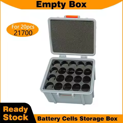 Organizer for 18650 21700 Battery Storage Box 3D printing PETG with 20 holes Cell Holder for lithium