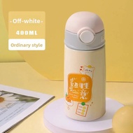 Large Capacity Childrens Thermal Cup Cartoon 304 Stainless Steel Straw Cup Home Water Cup Advertisin